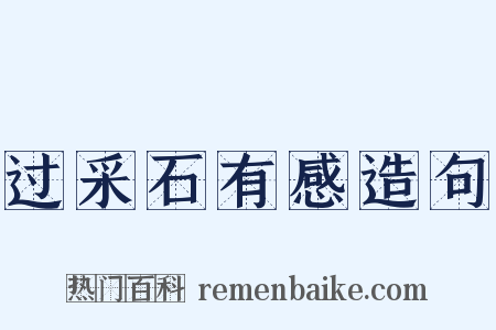 过采石有感造句是什么意思的图片